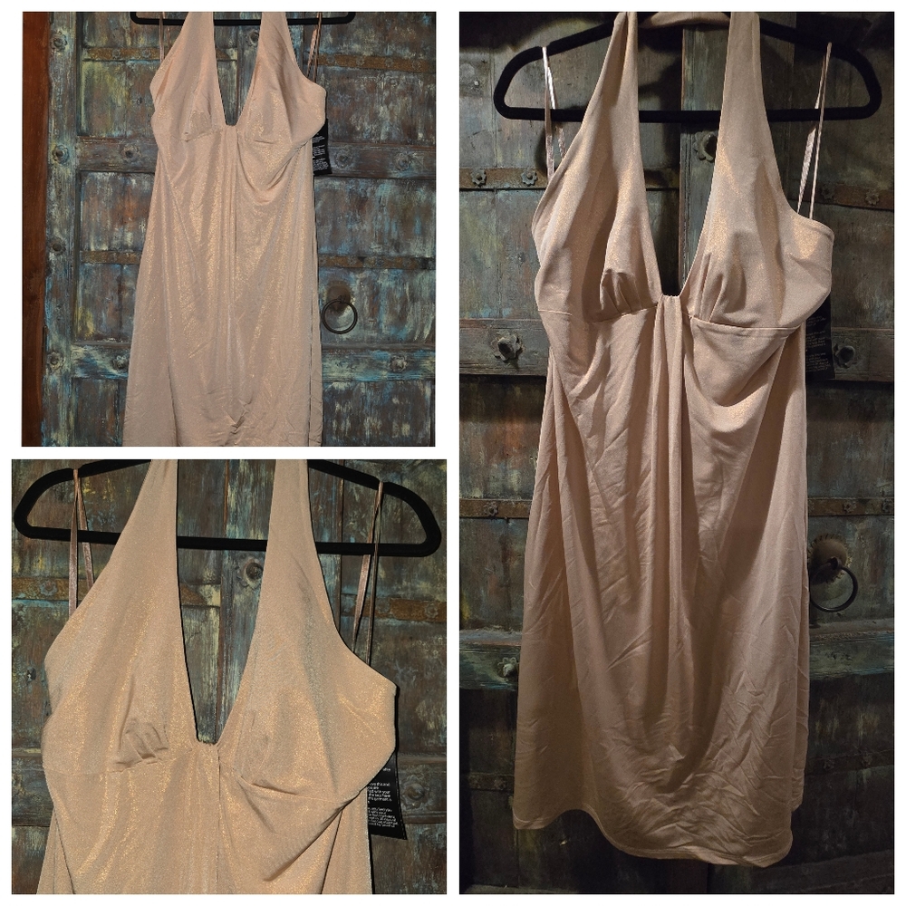 Maxandcleo Elegant Beige Dress